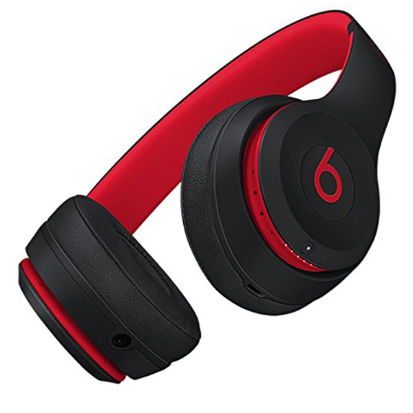beats solo 3 wireless red black
