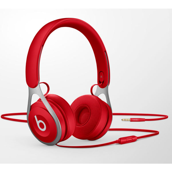 red in ear headphones