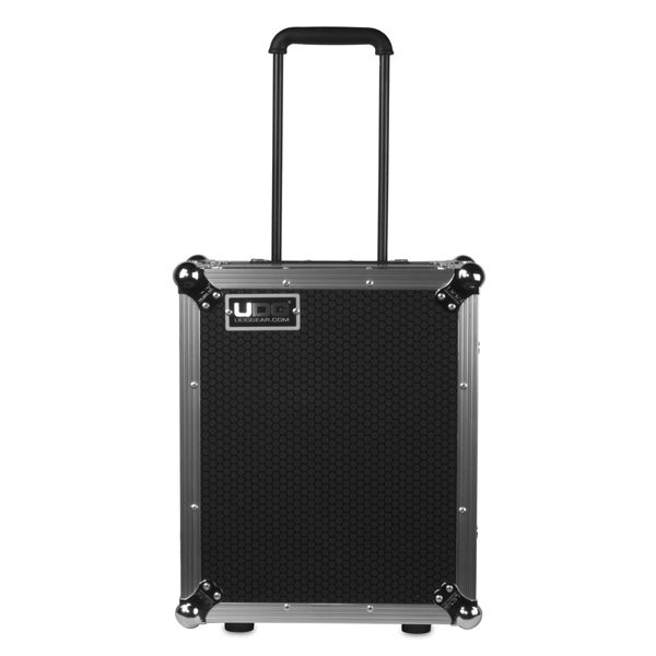 UDG FlightCase For Turntables – Fits Technics, Pioneer, Denon & More – With Trolley & Wheels (Black)