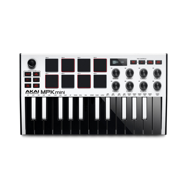 Akai MPK Mini MK3 White - Valentine Music Centre